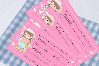 design custom school labels, name stickers, and printable book labels