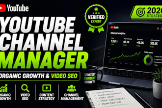 be your youtube channel manage and grow your channel