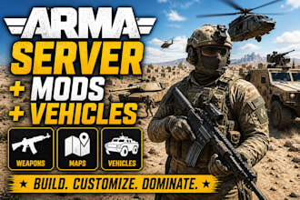 create arma reforger server setup with arma 3 weapons maps and custom vehicles
