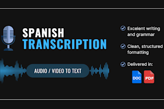 accurately transcribe your audio or video in spanish