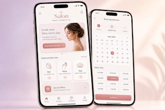 develop barber salon, beauty salon, spa booking mobile app