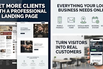 create a landing page for your business