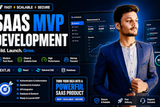 build your saas mvp or web app using nextjs for startups