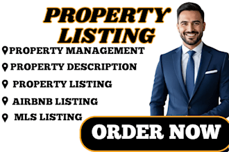 write real estate property listing mls and airbnb listing description management