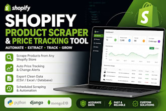 build a shopify product scraper with auto price tracking