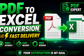convert PDF to excel with high accuracy