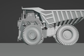 model mining dump truck