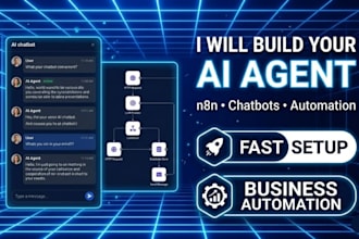 create n8n automation, ai workflow and ai agent chatbot, ai website, ai web app