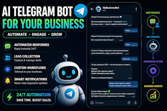 build a telegram bot for orders, reminders, CRM or ai automation