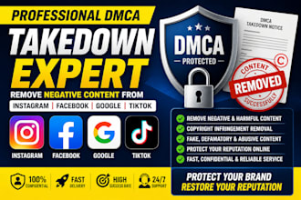 remove copyright takedown harassing mass reports facebook instagram tiktok dmca