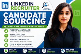 source qualified candidates using linkedin recruiter