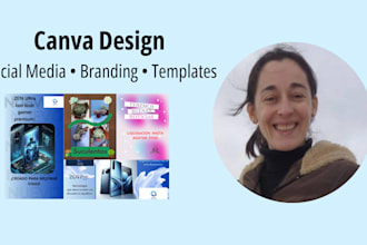 design professional canva graphics for your brand and social media