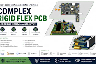 design kicad flexible and rigid flex pcb for wearable, medical, automotive iot
