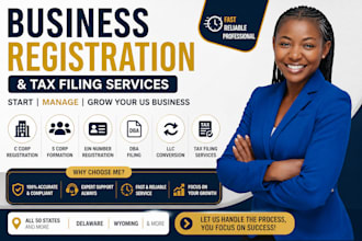 do c corp, s corp, ein, dba filling, llc conversion and us tax filling services
