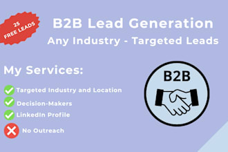do targeted b2b lead generation and linkedin prospecting