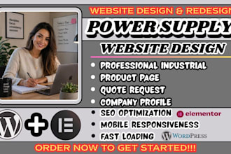 power supply website, electrical company website, energy website design