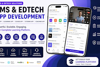 develop lms app edtech app course app tutoring app elearning app coaching app