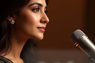 record a chilling urdu hindi female voice over