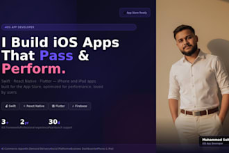 develop a custom ios app for iphone and ipad using swift or flutter