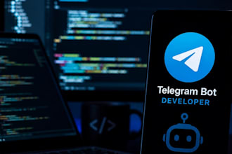 develop a custom telegram bot with API and database