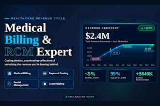 do medical billing, payment posting, denial handling