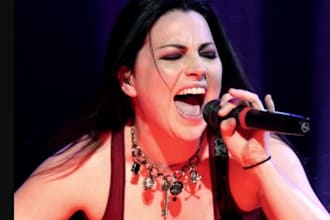 female rock singer, powerful rock vocals, scream metal singer, country rock song