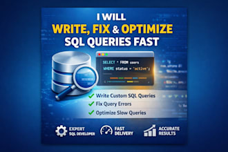 write, fix and optimize sql queries fast