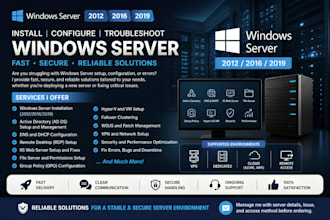 install configure troubleshoot windows server 2012 2016 2019