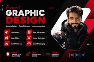 top rated graphic designer for logo branding, packaging, and print