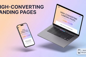 design and develop a high converting landing page