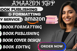 do expert amazon KDP book formatting for kindle ebook and paperback publishing