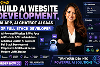 build ai website development, ai app, ai chatbot ai saas or full stack developer