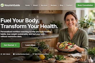 design wix nutrition coach website wix wellness consultation website
