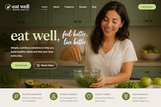 design wix nutrition coach website wix diet plan wellness consultation website