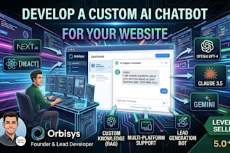 develop a custom ai chatbot for your website