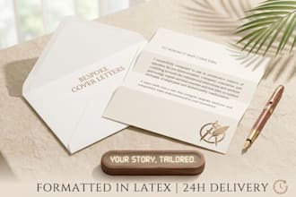 write a personalized cover letter for your job application