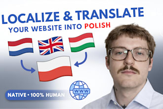 translate and localize websites into polish