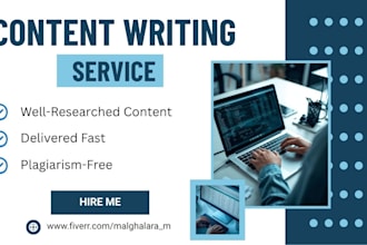 provide SEO content writing for blogs and articles