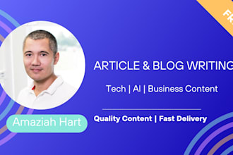 write a high quality blog post or article for you