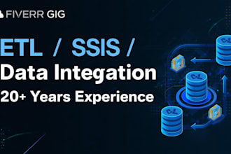 build, fix, and optimize etl processes, ssis packages, and data integration
