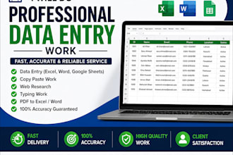 do fast and accurate data entry, copy paste and typing work