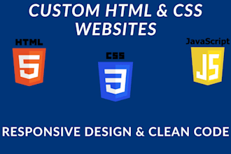 develop a clean and responsive HTML CSS website