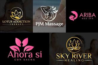 do health, medical, counseling, wellness, yoga, spa, massage and fitness logo