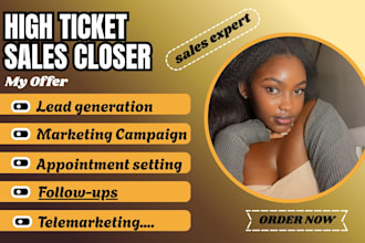 dm sales closer for instagram leads linkedin leads sales rep high ticket sales