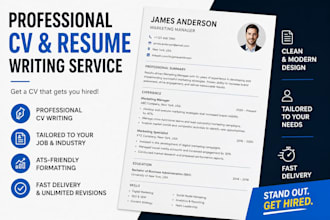 write or improve your CV resume and make it professional