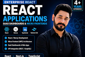 develop scalable react saas dashboards and micro frontend architectures