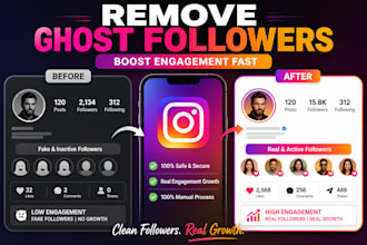 remove ghost followers to improve instagram engagement