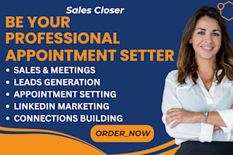 be your marketing manager and appointment setter and grow connection