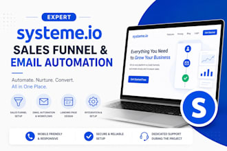 be systeme io sales funnel and email automation expert