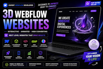 3d webflow website webflow animation figma to webflow threejs gsap spline 3d r3f